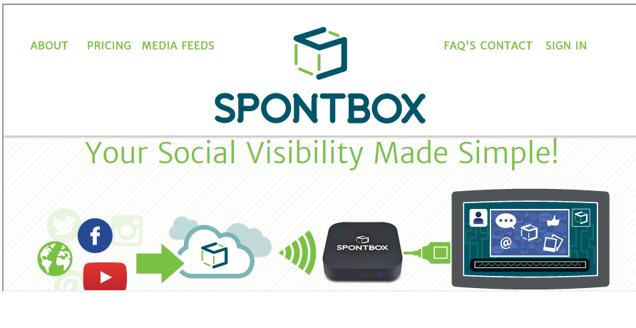 Spontbox Extends Social Media Value with Digital Signage Solution
